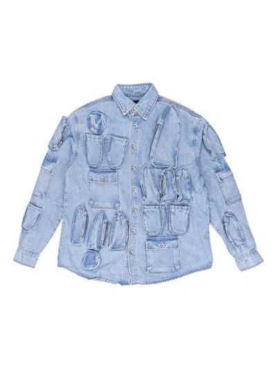 Who Decides War Pocket Tech Coat In Blue