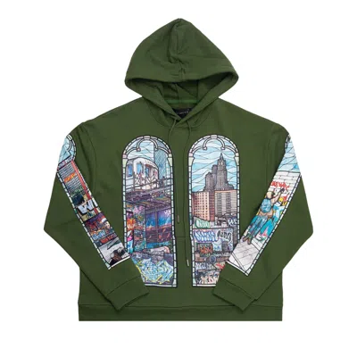 Pre-owned Who Decides War Politics As Usual Hooded Sweatshirt 'emerald' | Green | Men's Size M