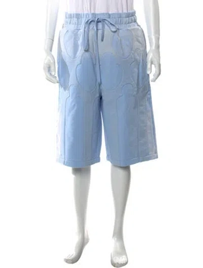 Pre-owned Who Decides War Printed Cargo Shorts W/ Tags In Blue