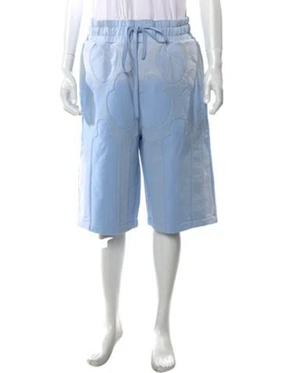 Pre-owned Who Decides War Printed Cargo Shorts W/ Tags In Blue