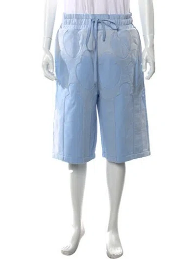 Pre-owned Who Decides War Printed Cargo Shorts W/ Tags In Blue