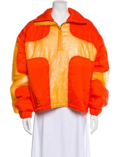 Pre-owned Who Decides War Printed Jacket In Orange