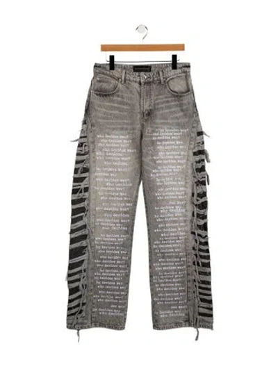 Pre-owned Who Decides War Relaxed Fit Jeans In Gray