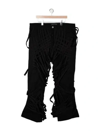 Pre-owned Who Decides War Relaxed Fit Jeans W/ Tags In Black