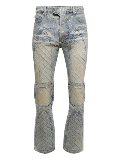 Who Decides War Rhinestone-embellished Jeans In Blue