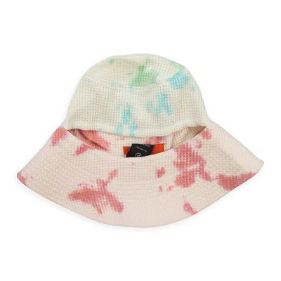 WHO DECIDES WAR ROYGBIV PEAK THROUGH BUCKET HAT - IVORY/MULTI
