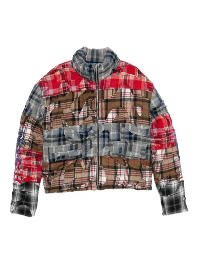 Who Decides War Ruin Patchwork-design Jacket In Brown