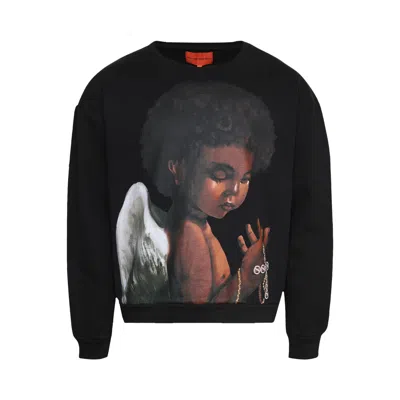 Pre-owned Who Decides War Sacred Being Crewneck Sweater 'coal' | Black | Men's Size Xxl