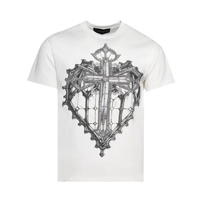 Pre-owned Who Decides War Sacred Heart Tee 'cloud' | White | Men's Size Xl