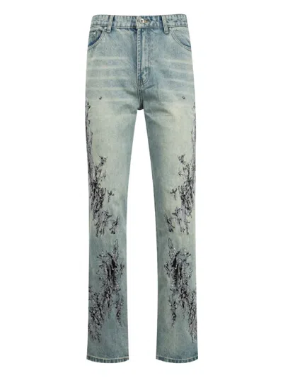 WHO DECIDES WAR SCRATCHED COTTON JEANS