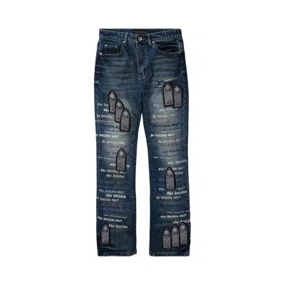 Pre-owned Who Decides War Scripture Denim 'sky' | Blue | Men's Size 30