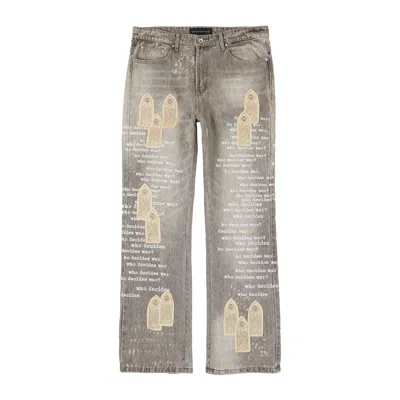 Who Decides War Scripture Denim In Vintage Grey