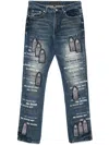 Who Decides War Blue Scripture Jeans In Blue