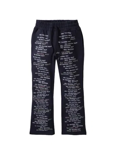 Who Decides War Scripture Track Pants In Blue