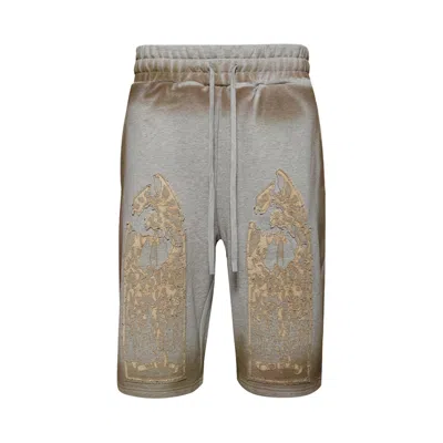 Pre-owned Who Decides War Signature Mechanic Sweatshorts 'vintage Grey' | Men's Size 28
