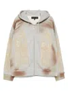 Who Decides War Gray Signature Mechanic Zip Up Hoodie