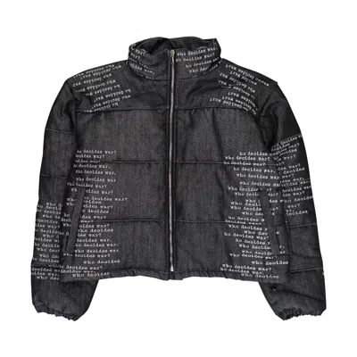 Pre-owned Who Decides War Signature Scripture Puffer 'black/white' | Multi-color | Men's Size Xxl