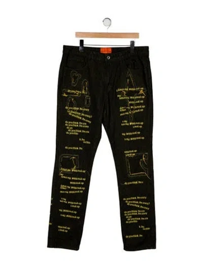 Pre-owned Who Decides War Skinny Jeans In Green