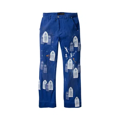 Pre-owned Who Decides War Sky Painter Carpenter Pant 'indigo' | Blue | Men's Size 38
