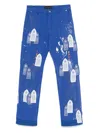 Who Decides War Sky Painter Carpenter Trousers In Blue