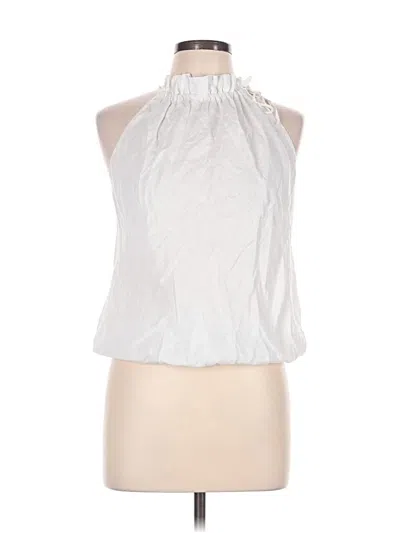 Pre-owned Who Decides War Sleeveless Blouse In White