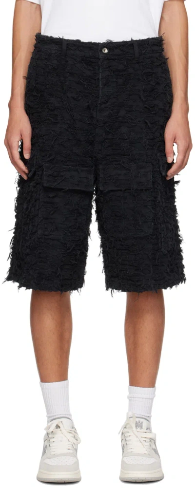 Who Decides War Ssense Exclusive Black Husk Denim Shorts In Coal