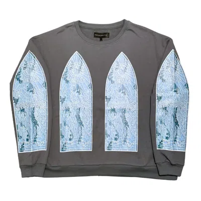 Pre-owned Who Decides War Ssense Exclusive Crewneck Sweatshirt Grey In Gray
