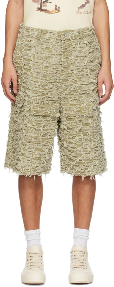 Who Decides War Ssense Exclusive Tan Husk Denim Shorts