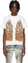 Who Decides War Ssense Exclusive White Flame Glass T-shirt In Cloud