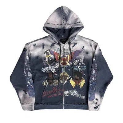 Pre-owned Who Decides War Star Zip Up Hoodie 'lavender Multicolor' | Purple | Men's Size S