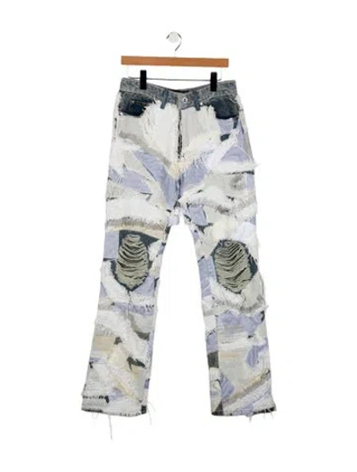 Pre-owned Who Decides War Straight-leg Jeans In Blue