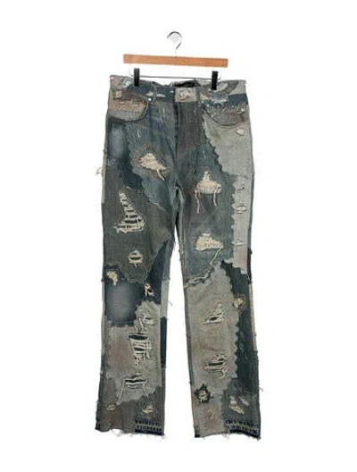 Pre-owned Who Decides War Straight-leg Jeans In Multicolor