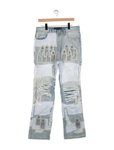 Pre-owned Who Decides War Straight-leg Jeans W/ Tags In Blue