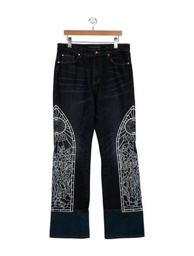 Pre-owned Who Decides War Straight-leg Jeans W/ Tags In Blue