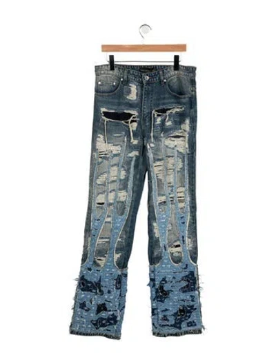 Pre-owned Who Decides War Straight-leg Jeans W/ Tags In Multicolor
