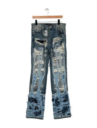 Pre-owned Who Decides War Straight-leg Jeans W/ Tags In Multicolor