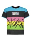 Who Decides War Striped Cotton T-shirt In Black