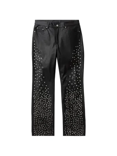 Who Decides War Stud-embellished Trousers In Black