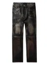 Who Decides War Studded Leather Trousers