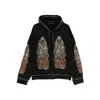 Who Decides War Stud-detail Graphic-print Hoodie In Black