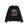 Who Decides War Moon Graphic Distressed Sweatshirt In Black