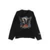 Who Decides War Moon Graphic Distressed Sweatshirt In Black