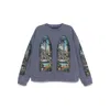 Who Decides War Indigo Apparent Crewneck Sweatshirt In Multicolor