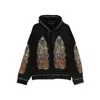 Who Decides War Stud-detail Graphic-print Hoodie In Black