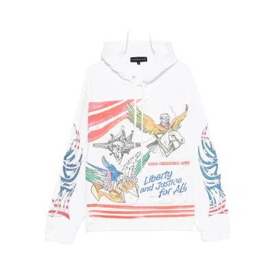 WHO DECIDES WAR SWEATSHIRTS WHITE