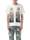 Who Decides War Faded Stained Glass T-shirt In White In Multi