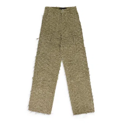 Who Decides War Tan Husk Wide Leg Pants In Green