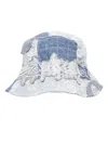 Who Decides War Thorn Wrapped Grid Bucket Hat In Blue