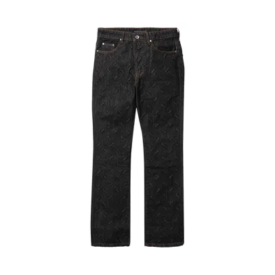 Pre-owned Who Decides War Thread Plate Denim 'coal' | Grey | Men's Size 32 In Gray