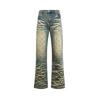 Pre-owned Who Decides War Thread Plate Denim 'denim' | Blue | Men's Size 36